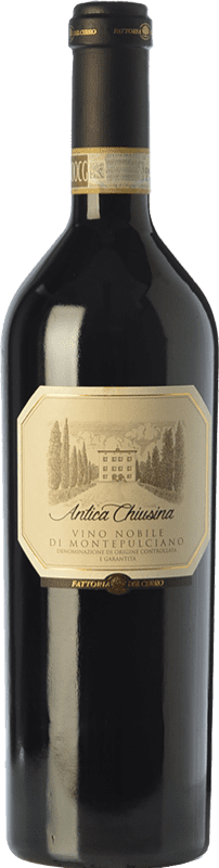 35,95 € 免费送货 | 红酒 Fattoria del Cerro Antica Chiusina D.O.C.G. Vino Nobile di Montepulciano 托斯卡纳 意大利 Sangiovese 瓶子 75 cl