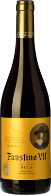 6,95 € Envio grátis | Vinho tinto Faustino VII Negre Jovem D.O.Ca. Rioja La Rioja Espanha Tempranillo, Mazuelo, Carignan Garrafa 75 cl