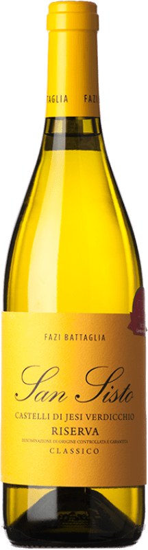 23,95 € Free Shipping | White wine Fazi Battaglia San Sisto Reserve D.O.C.G. Castelli di Jesi Verdicchio Riserva Marche Italy Verdicchio Bottle 75 cl