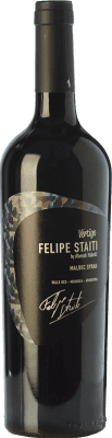 36,95 € Envio grátis | Vinho Tinto Felipe Staiti Vértigo Blend Reserva I.G. Valle de Uco Vale do Uco Argentina Syrah, Malbec 75 cl