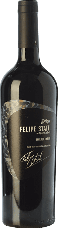 36,95 € Envoi gratuit | Vin Rouge Felipe Staiti Vértigo Blend — Assemblage Réserve I.G. Valle de Uco Uco Valley Argentine Syrah, Malbec 75 cl