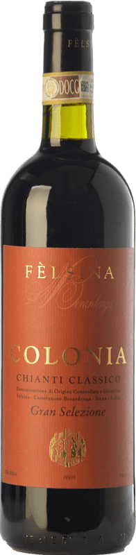 51,95 € Бесплатная доставка | Красное вино Fèlsina Gran Selezione Colonia D.O.C.G. Chianti Classico Тоскана Италия Sangiovese бутылка 75 cl