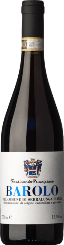 46,95 € Spedizione Gratuita | Vino rosso Ferdinando Principiano Serralunga D.O.C.G. Barolo Piemonte Italia Nebbiolo Bottiglia 75 cl