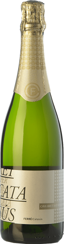 11,95 € 免费送货 | 白起泡酒 Ferré i Catasús Classic Brut Nature 预订 D.O. Cava 加泰罗尼亚 西班牙 Macabeo, Xarel·lo, Parellada 瓶子 75 cl