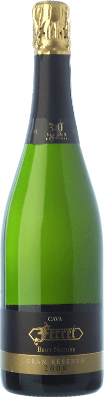 18,95 € 免费送货 | 白起泡酒 Ferret Barrica Brut Nature 大储备 D.O. Cava 加泰罗尼亚 西班牙 Macabeo, Xarel·lo, Chardonnay, Parellada 瓶子 75 cl