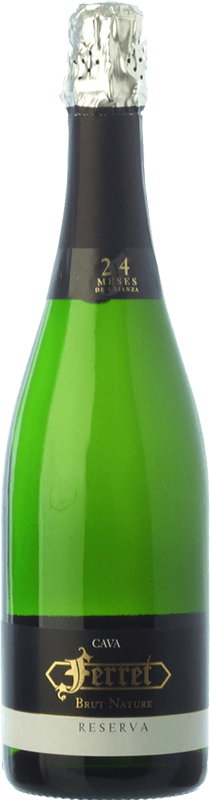 13,95 € 免费送货 | 白起泡酒 Ferret Brut Nature 预订 D.O. Cava 加泰罗尼亚 西班牙 Macabeo, Xarel·lo, Parellada 瓶子 75 cl