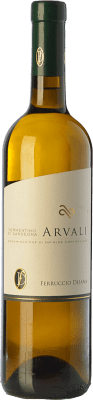 16,95 € Бесплатная доставка | Белое вино Ferruccio Deiana Arvali D.O.C. Vermentino di Sardegna Sardegna Италия Vermentino бутылка 75 cl