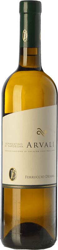 16,95 € Envío gratis | Vino blanco Ferruccio Deiana Arvali D.O.C. Vermentino di Sardegna Sardegna Italia Vermentino Botella 75 cl