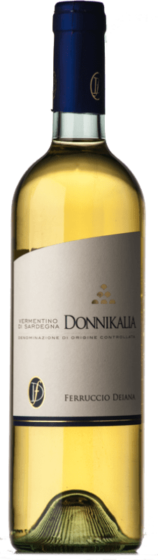 12,95 € Бесплатная доставка | Белое вино Ferruccio Deiana Donnikalia D.O.C. Vermentino di Sardegna Sardegna Италия Vermentino бутылка 75 cl