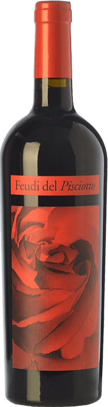 15,95 € 免费送货 | 红酒 Feudi del Pisciotto I.G.T. Terre Siciliane 西西里岛 意大利 Merlot 瓶子 75 cl