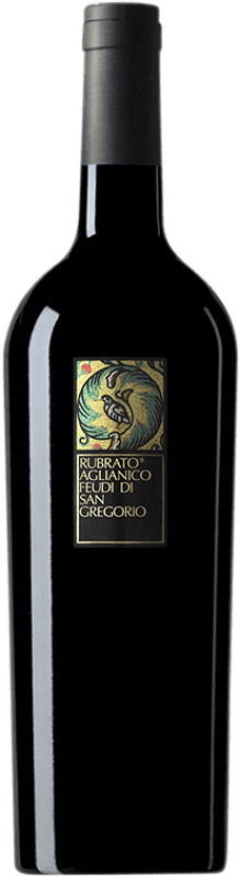 13,95 € 免费送货 | 红酒 Feudi di San Gregorio Rubrato D.O.C. Irpinia 坎帕尼亚 意大利 Aglianico 瓶子 75 cl