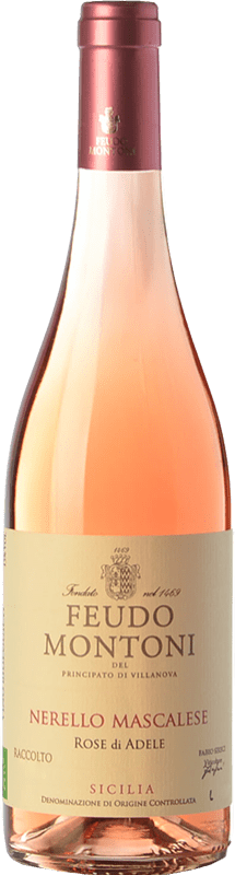 16,95 € Envoi gratuit | Vin Rosé Feudo Montoni Adele Rosé I.G.T. Terre Siciliane Sicile Italie Nerello Mascalese Eco Biologique Bouteille 75 cl