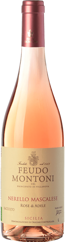15,95 € Envio grátis | Vinho rosé Feudo Montoni Rose di Adele I.G.T. Terre Siciliane Sicília Itália Nerello Mascalese Garrafa 75 cl