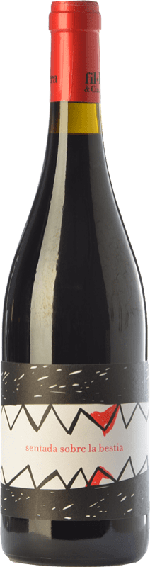10,95 € Free Shipping | Red Wine Fil'Oxera Sentada sobre la Bestia Young D.O. Valencia Valencian Community Spain Tempranillo, Garnacha — Grenache, Monastrell, Malvasia 75 cl