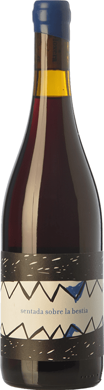 22,95 € Free Shipping | Red wine Fil'Oxera Sentada sobre la Bestia Blau Young D.O. Valencia Valencian Community Spain Arco Bottle 75 cl