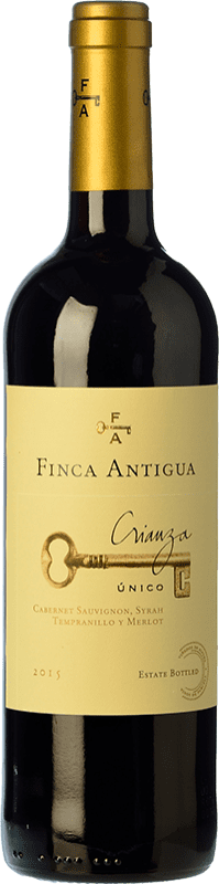 8,95 € Free Shipping | Red wine Finca Antigua Único Crianza D.O. La Mancha Castilla la Mancha Spain Tempranillo, Merlot, Syrah, Cabernet Sauvignon Bottle 75 cl