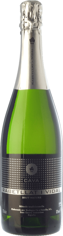 12,95 € Free Shipping | White sparkling Ca N'Estella Rabetllat i Vidal Brut Nature Reserva D.O. Cava Catalonia Spain Macabeo, Xarel·lo, Chardonnay Bottle 75 cl