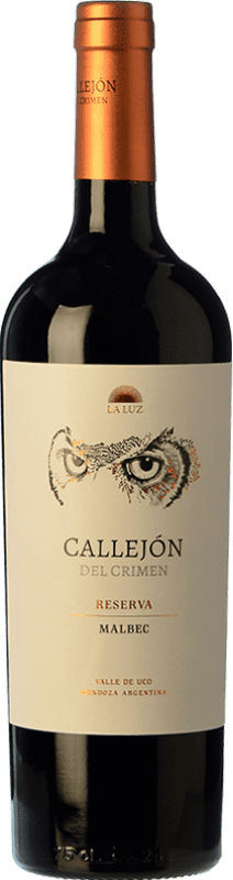13,95 € Free Shipping | Red wine Finca La Luz Callejón del Crimen Barricas Reservadas Crianza I.G. Valle de Uco Uco Valley Argentina Malbec Bottle 75 cl