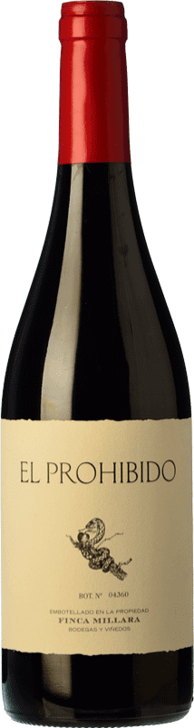 16,95 € Free Shipping | Red Wine Míllara El Prohibido Young Spain Mencía, Sousón — Sousão Bottle 75 cl