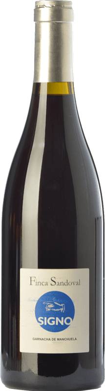 18,95 € Free Shipping | Red wine Finca Sandoval Signo Garnacha Aged D.O. Manchuela Castilla la Mancha Spain Grenache, Grenache Tintorera Bottle 75 cl