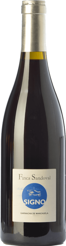 19,95 € Spedizione Gratuita | Vino Rosso Finca Sandoval Signo Garnacha Crianza — Invecchiato in Botte D.O. Manchuela Castilla-La Mancha Spagna Garnacha — Grenache Bottiglia 75 cl