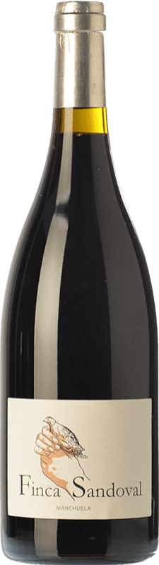 46,95 € Spedizione Gratuita | Vino Rosso Finca Sandoval Crianza — Invecchiato in Botte D.O. Manchuela Castilla-La Mancha Spagna Syrah, Monastrell, Bobal Bottiglia Magnum 1,5 L