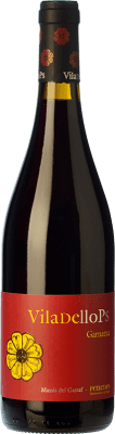 12,95 € Free Shipping | Red wine Finca Viladellops Garnatxa Young D.O. Penedès Catalonia Spain Grenache Organic Bottle 75 cl