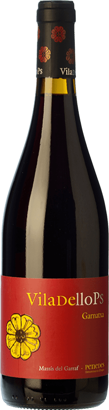 10,95 € 免费送货 | 红酒 Finca Viladellops Garnatxa 年轻的 D.O. Penedès 加泰罗尼亚 西班牙 Grenache 瓶子 75 cl