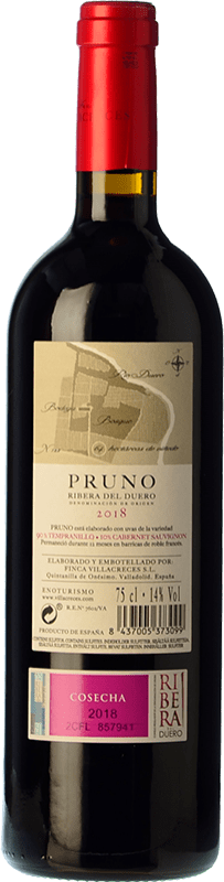 25,95 € Free Shipping | Red wine Finca Villacreces Pruno Crianza D.O. Ribera del Duero Castilla y León Spain Tempranillo, Cabernet Sauvignon Magnum Bottle 1,5 L