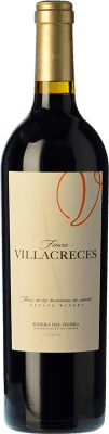 32,95 € 免费送货 | 红葡萄酒 Finca Villacreces Crianza — 陈酿 D.O. Ribera del Duero 卡斯蒂利亚莱昂 西班牙 Tempranillo — 丹魄, Merlot — 梅洛, Cabernet Sauvignon — 赤霞珠 75 cl