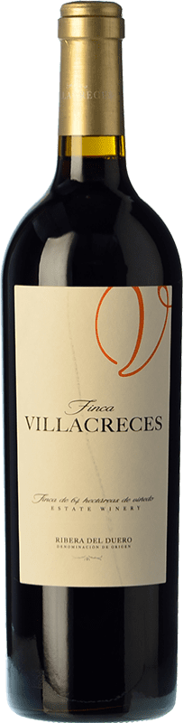 32,95 € Spedizione Gratuita | Vino Rosso Finca Villacreces Crianza — Invecchiato in Botte D.O. Ribera del Duero Castilla y León Spagna Tempranillo, Merlot, Cabernet Sauvignon 75 cl