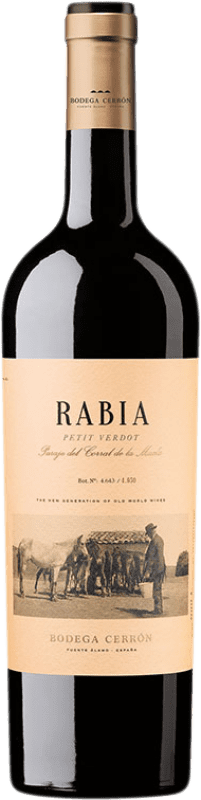 19,95 € Free Shipping | Red wine Cerrón Rabia D.O. Jumilla Region of Murcia Spain Petit Verdot Bottle 75 cl