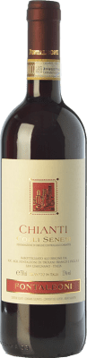 11,95 € Envío gratis | Vino tinto Fontaleoni Colli Senesi D.O.C.G. Chianti Toscana Italia Sangiovese Botella 75 cl