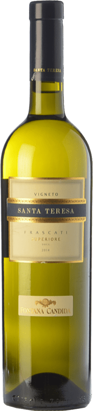 11,95 € Spedizione Gratuita | Vino Bianco Fontana Candida Vigneto Santa Teresa Superiore D.O.C. Frascati Lazio Italia Malvasia, Trebbiano, Greco Bottiglia 75 cl