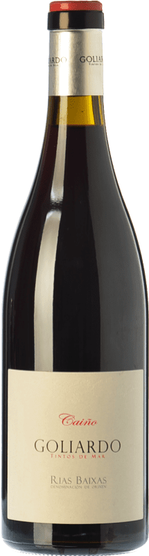 24,95 € Free Shipping | Red wine Forjas del Salnés Goliardo Caiño Aged D.O. Rías Baixas Galicia Spain Caíño Black Bottle 75 cl