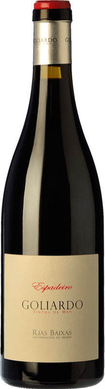 36,95 € Free Shipping | Red Wine Forjas del Salnés Goliardo Crianza — Aged D.O. Rías Baixas Galicia Spain Espadeiro Bottle 75 cl