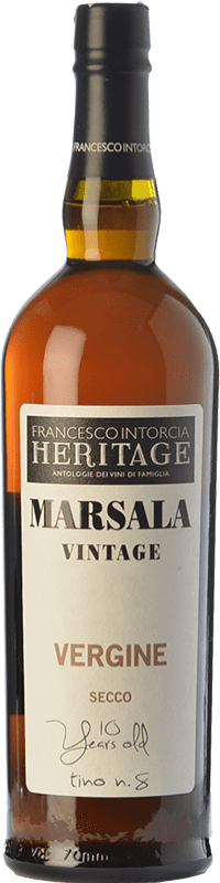 36,95 € Envío gratis | Vino generoso Intorcia Heritage Vergine D.O.C. Marsala Sicilia Italia Grillo Botella 75 cl