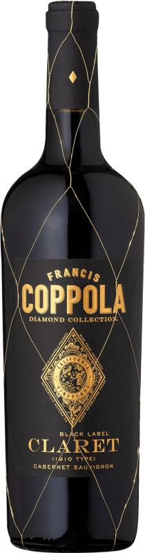 41,95 € Бесплатная доставка | Красное вино Francis Ford Coppola Diamond Claret Crianza — Крианса I.G. California Калифорния Соединенные Штаты Merlot — Мерло, Cabernet Sauvignon — Каберне Совиньон, Cabernet Franc — Каберне Фран, Petit Verdot 75 cl