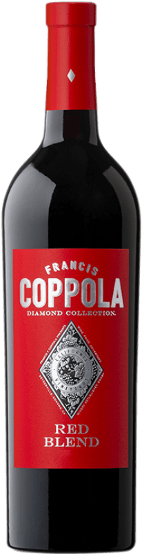 21,95 € Бесплатная доставка | Красное вино Francis Ford Coppola Diamond Blend — Купаж Crianza — Крианса I.G. California Калифорния Соединенные Штаты Merlot — Мерло, Syrah — Сира, Cabernet Sauvignon — Каберне Совиньон, Petite Syrah, Zinfandel — Зинфандель 75 cl