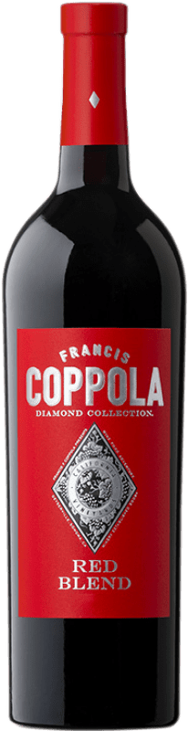 26,95 € Бесплатная доставка | Красное вино Francis Ford Coppola Diamond Red Blend старения I.G. California Калифорния Соединенные Штаты Merlot, Syrah, Cabernet Sauvignon, Petite Syrah, Zinfandel бутылка 75 cl