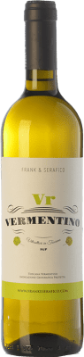 15,95 € Spedizione Gratuita | Vino Bianco Frank & Serafico Vr I.G.T. Toscana Toscana Italia Vermentino 75 cl