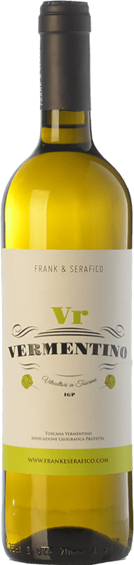 12,95 € Free Shipping | White wine Frank & Serafico Vr I.G.T. Toscana Tuscany Italy Vermentino Bottle 75 cl