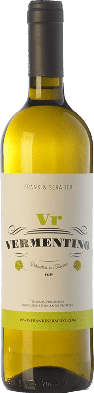 15,95 € Envío gratis | Vino Blanco Frank & Serafico Vr I.G.T. Toscana Toscana Italia Vermentino 75 cl