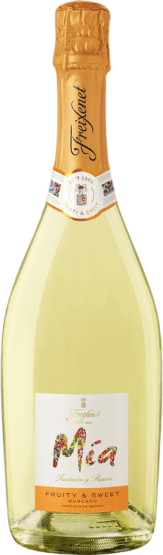 8,95 € Бесплатная доставка | Белое игристое вино Freixenet Mía Dulce — Сладкое Sparkling — Игристое D.O. Penedès Каталония Испания Moscato — Мускат 75 cl