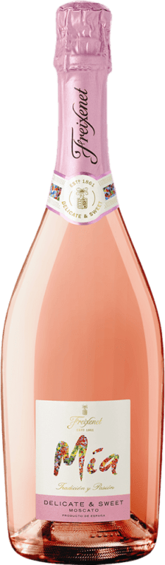 7,95 € 免费送货 | 桃红起泡酒 Freixenet Mía Dulce — 甜型 Sparkling — 起泡的, Rosé — 桃红葡萄酒 D.O. Penedès 加泰罗尼亚 西班牙 Tempranillo — 丹魄, Moscato — 麝香葡萄 75 cl