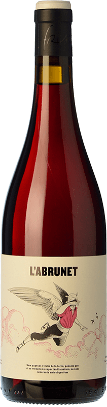 12,95 € 免费送货 | 红酒 Frisach L'Abrunet Negre 年轻的 D.O. Terra Alta 加泰罗尼亚 西班牙 Grenache, Carignan 瓶子 75 cl