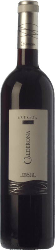 8,95 € Free Shipping | Red Wine Frutos Villar Calderona Crianza — Aged D.O. Cigales Castilla y León Spain Tempranillo Bottle 75 cl