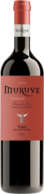9,95 € Free Shipping | Red Wine Frutos Villar Muruve Oak D.O. Toro Castilla y León Spain Tinta de Toro 75 cl