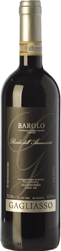 42,95 € Бесплатная доставка | Красное вино Gagliasso Rocche dell'Annunziata D.O.C.G. Barolo Пьемонте Италия Nebbiolo бутылка 75 cl
