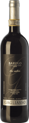 32,95 € 免费送货 | 红酒 Gagliasso Tre Utin D.O.C.G. Barolo 皮埃蒙特 意大利 Nebbiolo 瓶子 75 cl